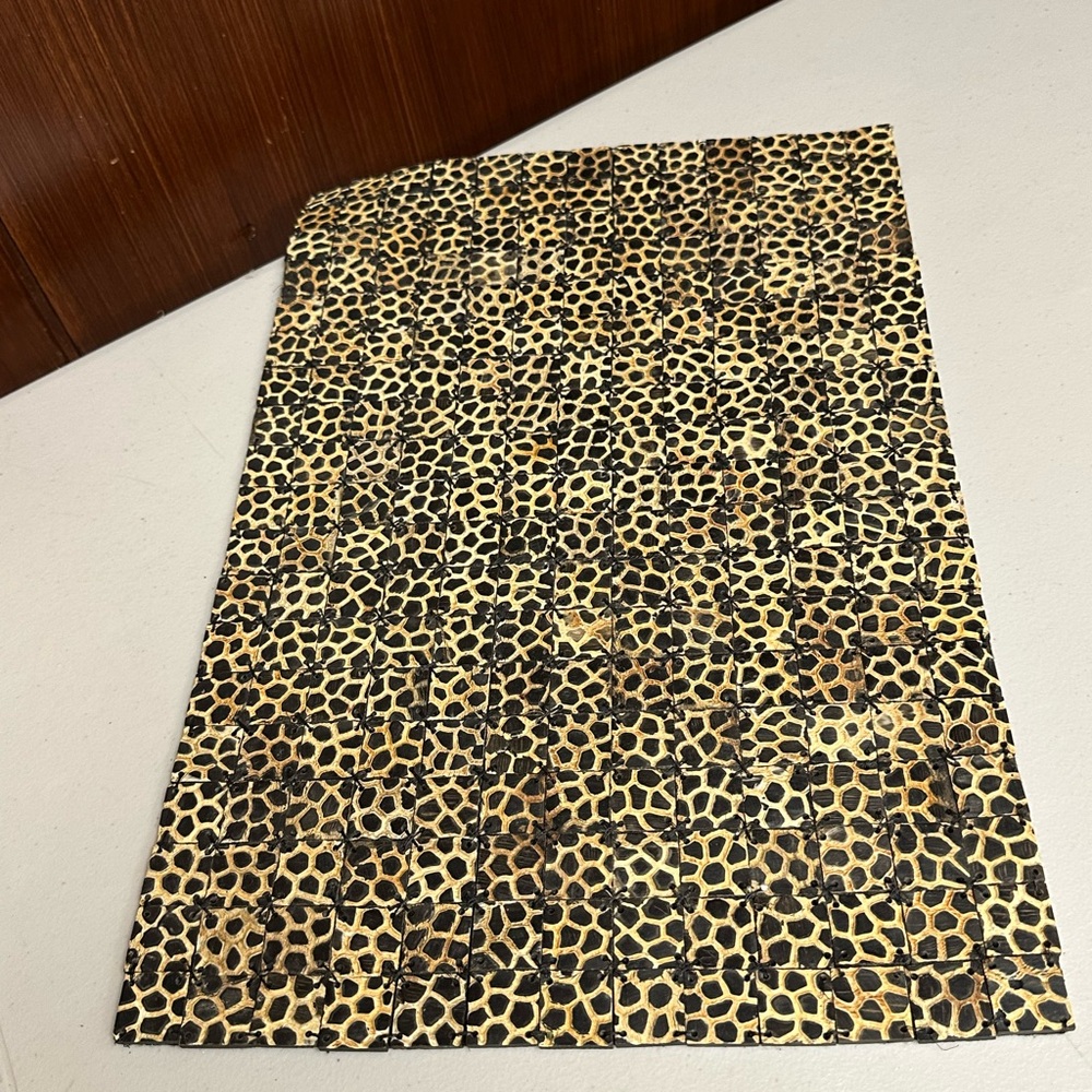Tribal Carved Horn Beat Indoor Mat